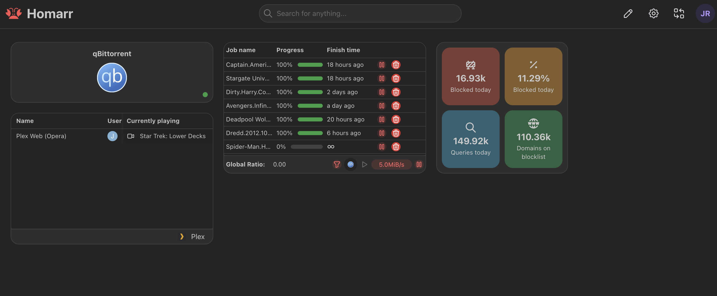 Homarr Dashboard