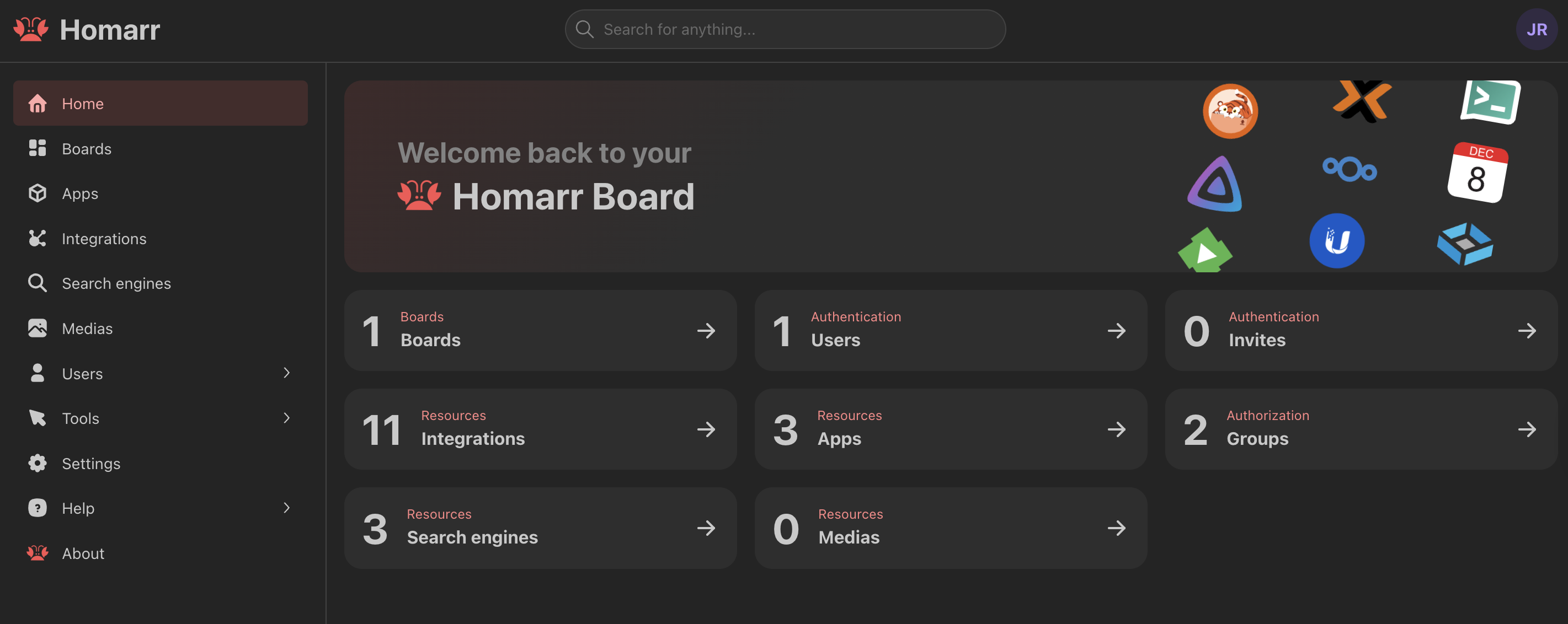Homarr Dashboard